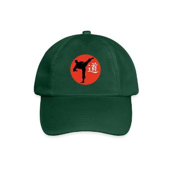 kungfukämper und schrftzeichen dao - Baseballkappe - Flaschengrün - Vorne