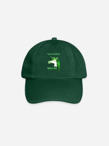 Einhorn grünes Einhorn - Baseballkappe - Flaschengrün