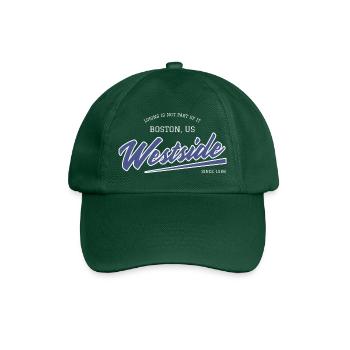 Westside Boston Retro Schriftzug - Baseballkappe - Flaschengrün - Vorne