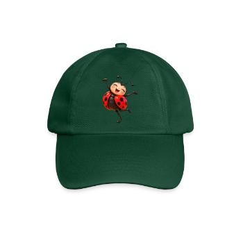 Fröhliche tanzende Marienkäfer - Baseballkappe - Flaschengrün - Vorne