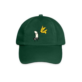 Banane zieht sich aus - Baseballkappe - Flaschengrün - Vorne