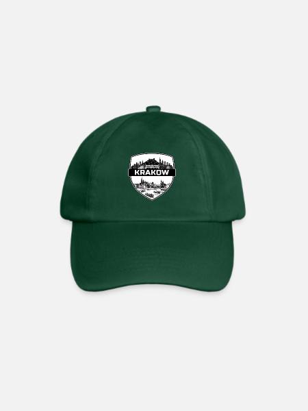 Krakauer Polen Schildwappen Wawel-Burg Geschenk - Baseballkappe - Flaschengrün