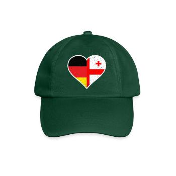 Germany Georgia Vintage Heart - Baseballkappe - Flaschengrün - Vorne