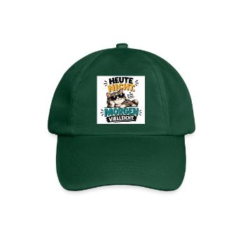 „Lustige Sprüche & kreative Designs“.  - Baseballkappe - Flaschengrün - Vorne