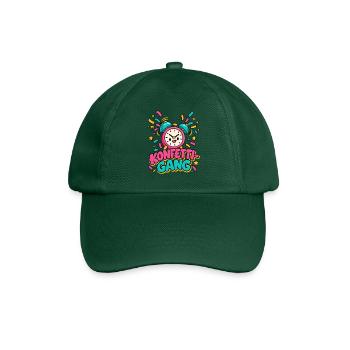 Konfetti-Gang Wecker 11:11 Karnevals-T-Shirt - Baseballkappe - Flaschengrün - Vorne
