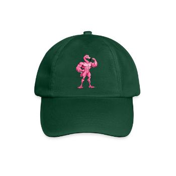 Pink Flamingo Fitness - Baseballkappe - Flaschengrün - Vorne