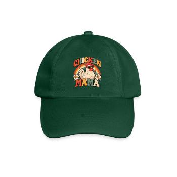 Chicken Mama Lustiges Retro Bauer Hühner Mutter - Baseballkappe - Flaschengrün - Vorne
