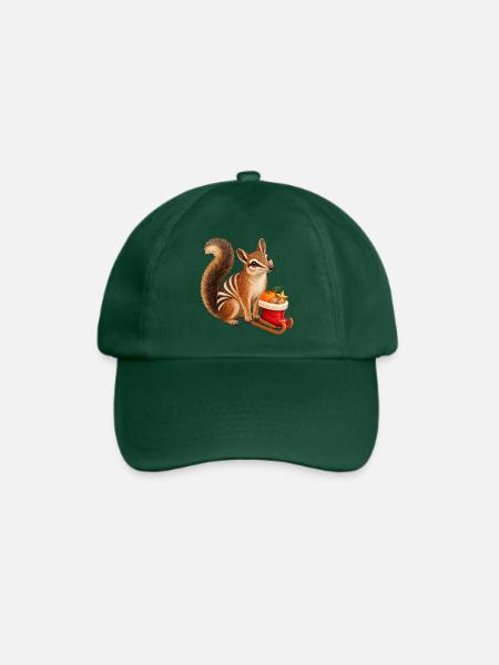 Numbat mit Nikolaus-Stiefelschlitten - Baseballkappe - Flaschengrün