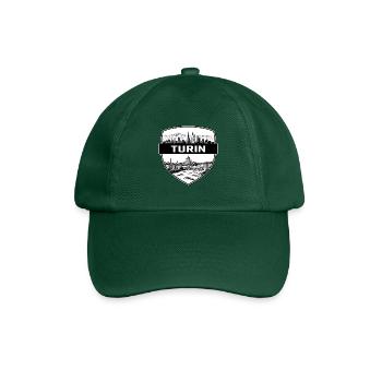 Turin, Italien Schildwappen Maulwurf Antonelliana Geschenk - Baseballkappe - Flaschengrün - Vorne