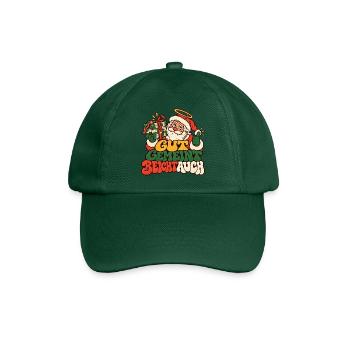 Gut gemeint Weihnachtsmann Geschenk Lustiger Spruc - Baseballkappe - Flaschengrün - Vorne