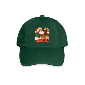 Ho Ho Holt mir ein Bier Weihnachtsmann Shirt - Baseballkappe - Flaschengrün - Vorne