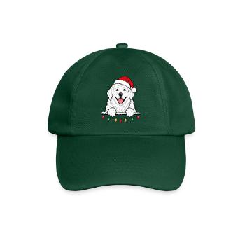 Pyrenäenberghund Weihnachten - Baseballkappe - Flaschengrün - Vorne