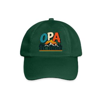 OPA – Retro Design für Großväter - Baseballkappe - Flaschengrün - Vorne