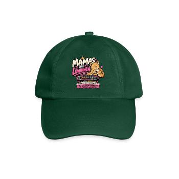 Mamas sind Löwinnen – Starke Mama mit Löwenkindern - Baseballkappe - Flaschengrün - Vorne