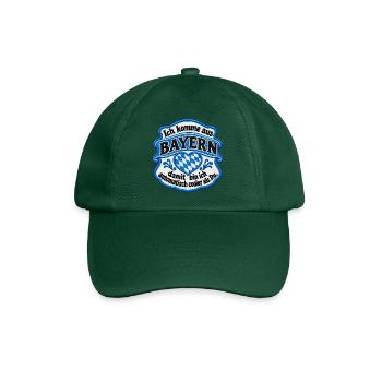 Bayern_Herz_Wappen - Baseballkappe - Flaschengrün - Vorne