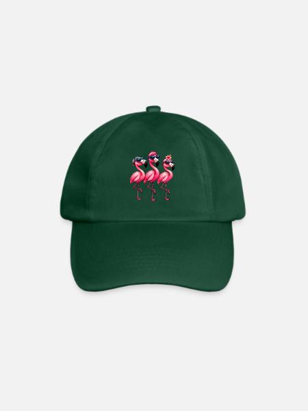 Niedlicher Flamingo Süße Flamingos - Baseballkappe - Flaschengrün