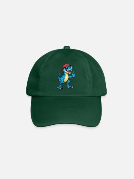 dino-like - Baseballkappe - Flaschengrün