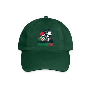 Deutscher Alltag. Italienische Seele. - Baseballkappe - Flaschengrün - Vorne
