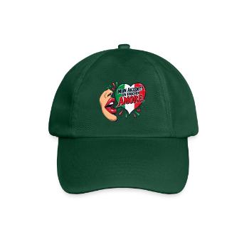 Mein Akzent? Ein bisschen Amore. - Baseballkappe - Flaschengrün - Vorne