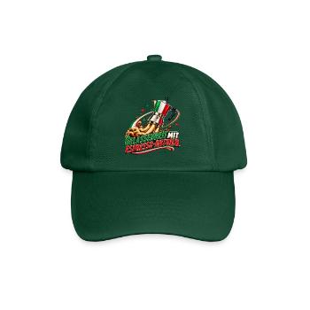 Gelassenheit mit Espresso-Antrieb - Baseballkappe - Flaschengrün - Vorne