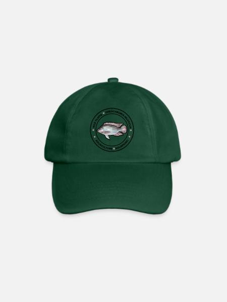 Tilapia, Oreochromis niloticus - Baseballkappe - Flaschengrün