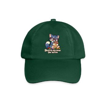 Teilen war nie die Option – Candy Cat - Baseballkappe - Flaschengrün - Vorne