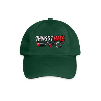 Things I Hate – Funny Tech Meme - Baseballkappe - Flaschengrün - Vorne