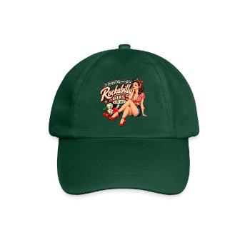 Rockabilly Pin-Up-Rucksack – Normandy Road - Baseballkappe - Flaschengrün - Vorne