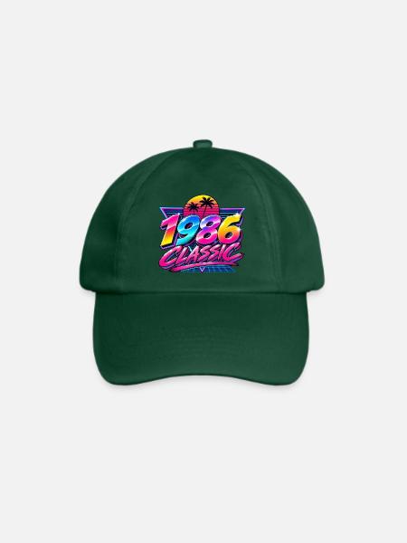 Neonpalmen 1986 Retro - Baseballkappe - Flaschengrün