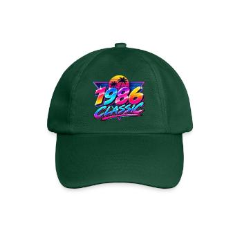 1986 Klassische Neonpalme - Baseballkappe - Flaschengrün - Vorne