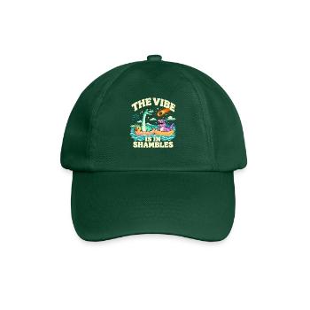 Summer Dinosaurier Die Stimmung ist im Chaos - Baseballkappe - Flaschengrün - Vorne