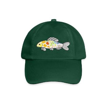 Koi-BogenBunter Spritzer - Baseballkappe - Flaschengrün - Vorne
