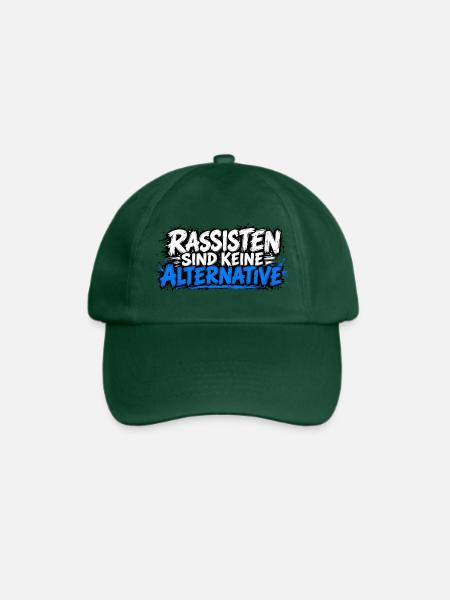Rassisten sind keine Alternative - Baseballkappe - Flaschengrün