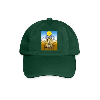 Sonnenpharaön Strahlenkreis - Baseballkappe - Flaschengrün - Vorne