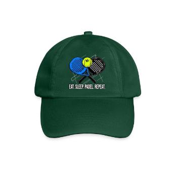 Padel, Padel-Sport, Padel-Humor - Baseballkappe - Flaschengrün - Vorne