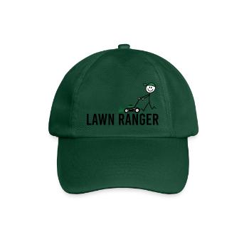 Lawn Ranger – Lustiger Rasenmäher Spruch - Baseballkappe - Flaschengrün - Vorne