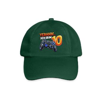 Gaming zum 10. Geburtstag – Yeahhh ich bin 10 - Baseballkappe - Flaschengrün - Vorne