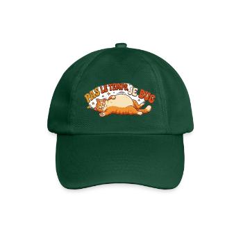 Humor-Katze – No Time I Bug - Baseballkappe - Flaschengrün - Vorne
