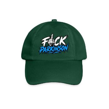 Fuck Parkinson Provokante Botschaft - Baseballkappe - Flaschengrün - Vorne