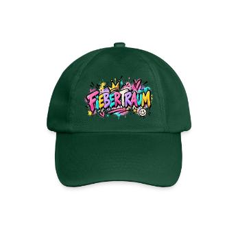 Fiebertraum Graffiti Neon - Baseballkappe - Flaschengrün - Vorne