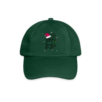 Weihnachten - Baseballkappe - Flaschengrün - Vorne