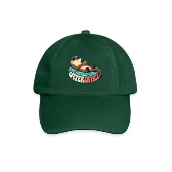 Otter Büro-Relax auf dem Schwimmreifen - Baseballkappe - Flaschengrün - Vorne