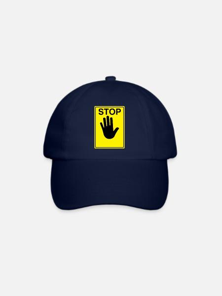 Stop Schild Logo - Baseballkappe - Blau/Blau
