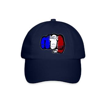 Frankreich Flagge Hand Faust used - Baseballkappe - Blau/Blau - Vorne