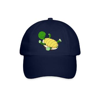 Schildkröte auf dem Rücken - Baseballkappe - Blau/Blau - Vorne