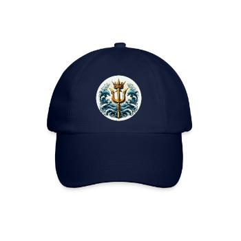 Dreizack Symbol - Baseballkappe - Blau/Blau - Vorne