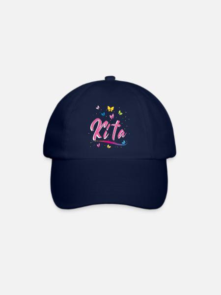 Kindergarten, Kita, Schmetterlinge - Baseballkappe - Blau/Blau