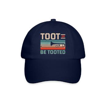 Toot Or Be Tooted Posaunist Posaunist Posaunist - Baseballkappe - Blau/Blau - Vorne