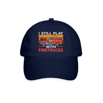 Brandbekämpfung Feuerwehrmann Feuerwehrmann Feuer - Baseballkappe - Blau/Blau - Vorne