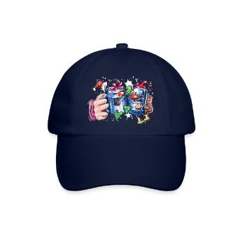 Weihnachtsmarkt - Baseballkappe - Blau/Blau - Vorne